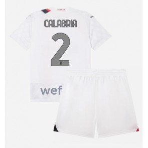 AC Milan Davide Calabria #2 Replica Away Stadium Kit for Kids 2023-24 Short Sleeve (+ pants)
